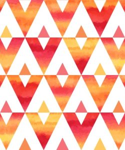 Abstract Tropical Sunset Triangles